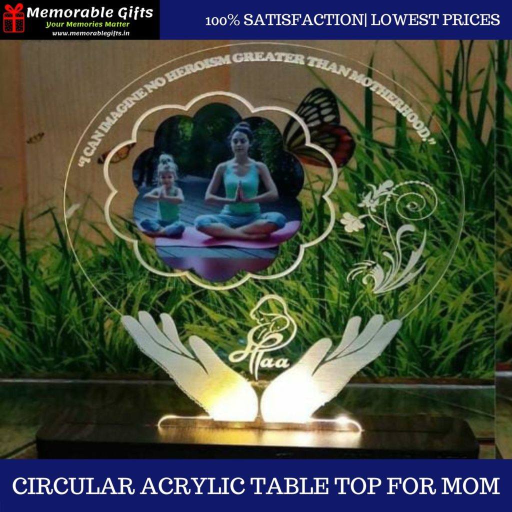 Circular Acrylic Table Top for Mom