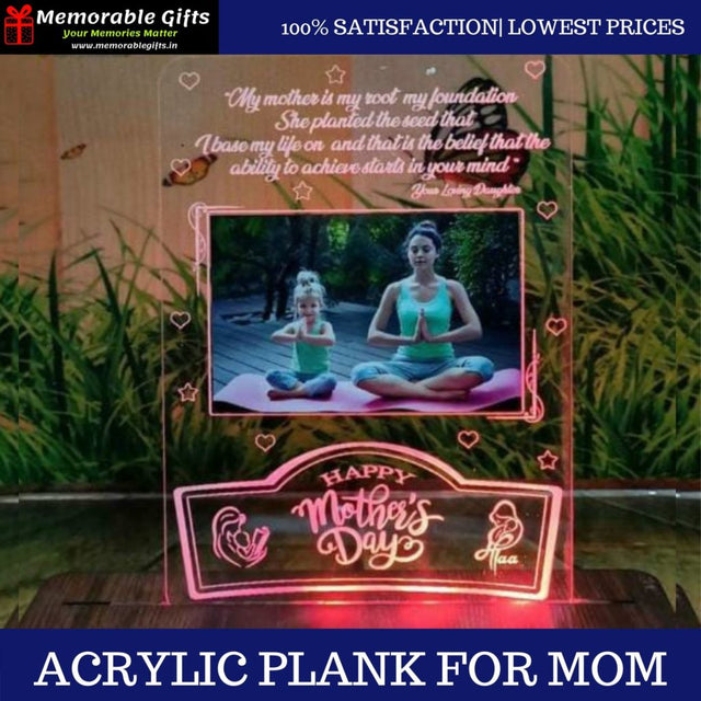 Acrylic Plank For Mom