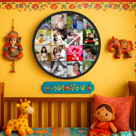 Multiple Picture Wall Clock