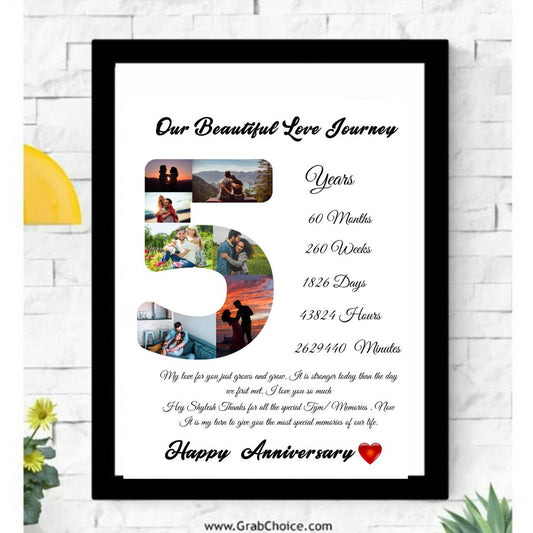 Giftiliya Anniversary Date Frame