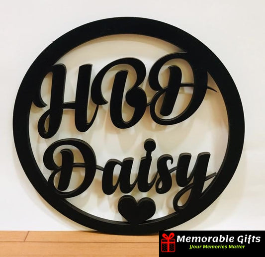 Personalized Wooden Name Plate