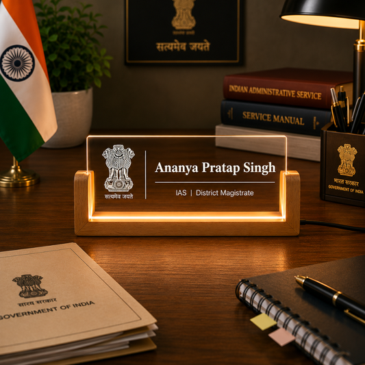 Giftiliya Personalized LED Desk Name Plate