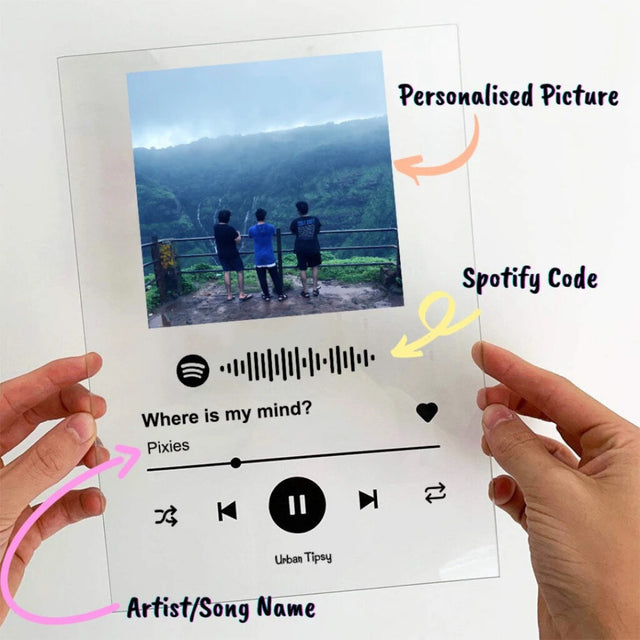 Giftiliya Spotify Frame Transparent