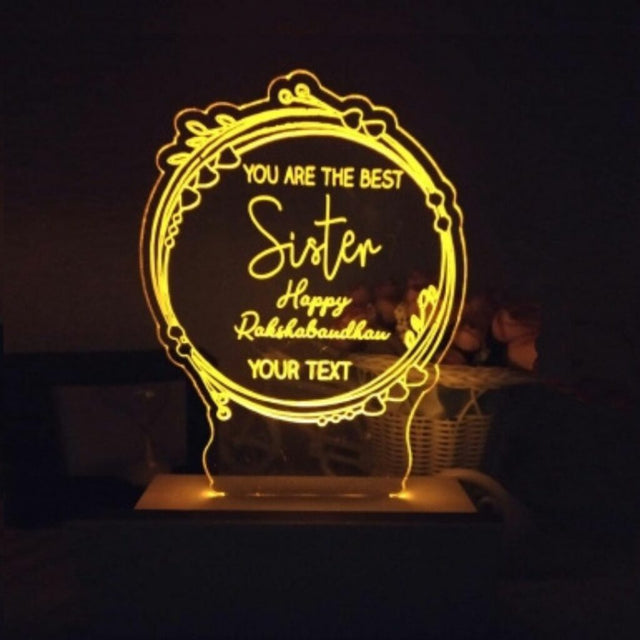 Raksha Bandhan Circular Acrylic PLANK Rakhi