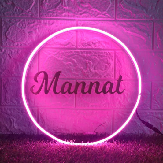 Round Acrylic Name Plate