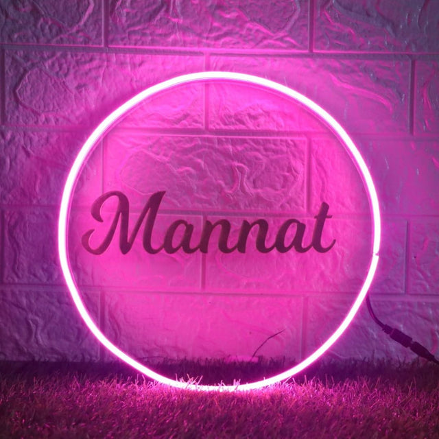 Round Acrylic Name Plate