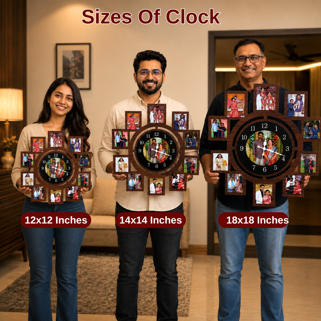 10 Blocks and 1 Circle Wall Clock