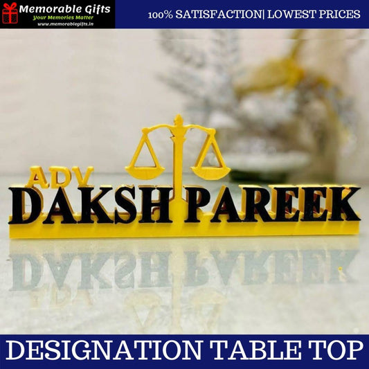 Designation Name Plate