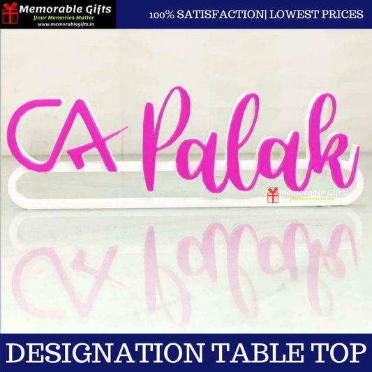 Designation Name Plate
