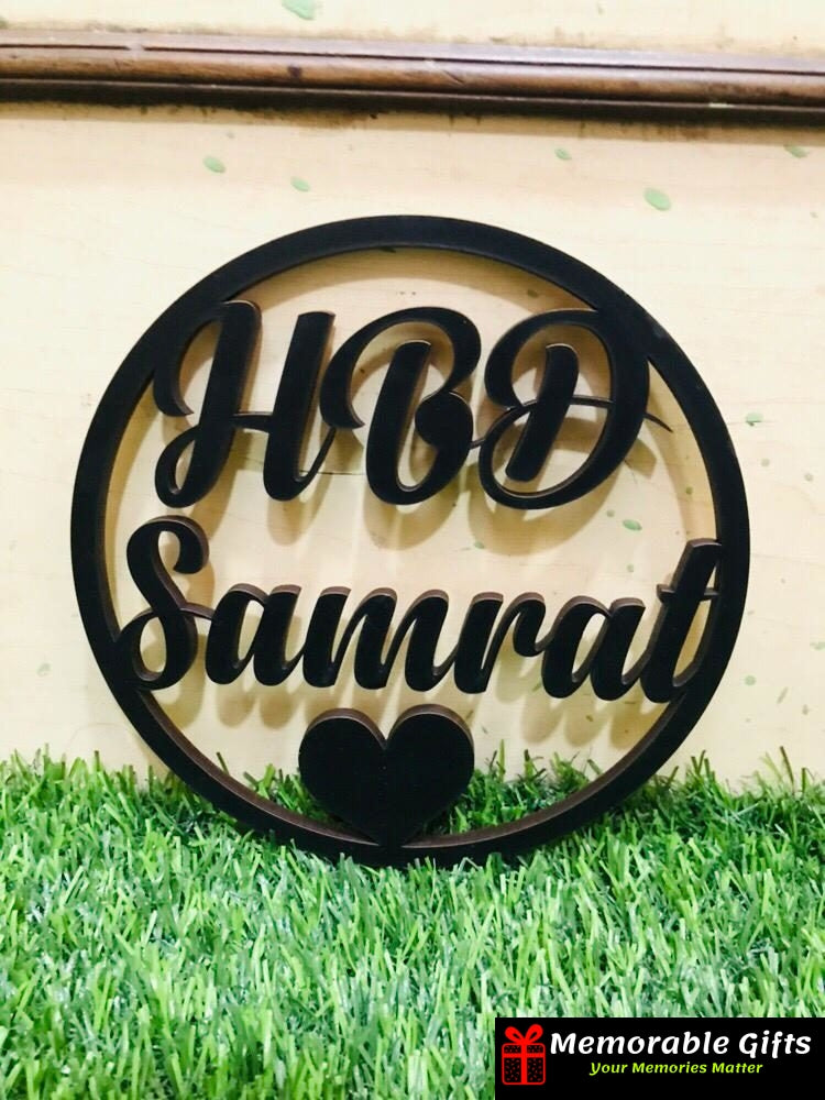 Personalized Wooden Name Plate