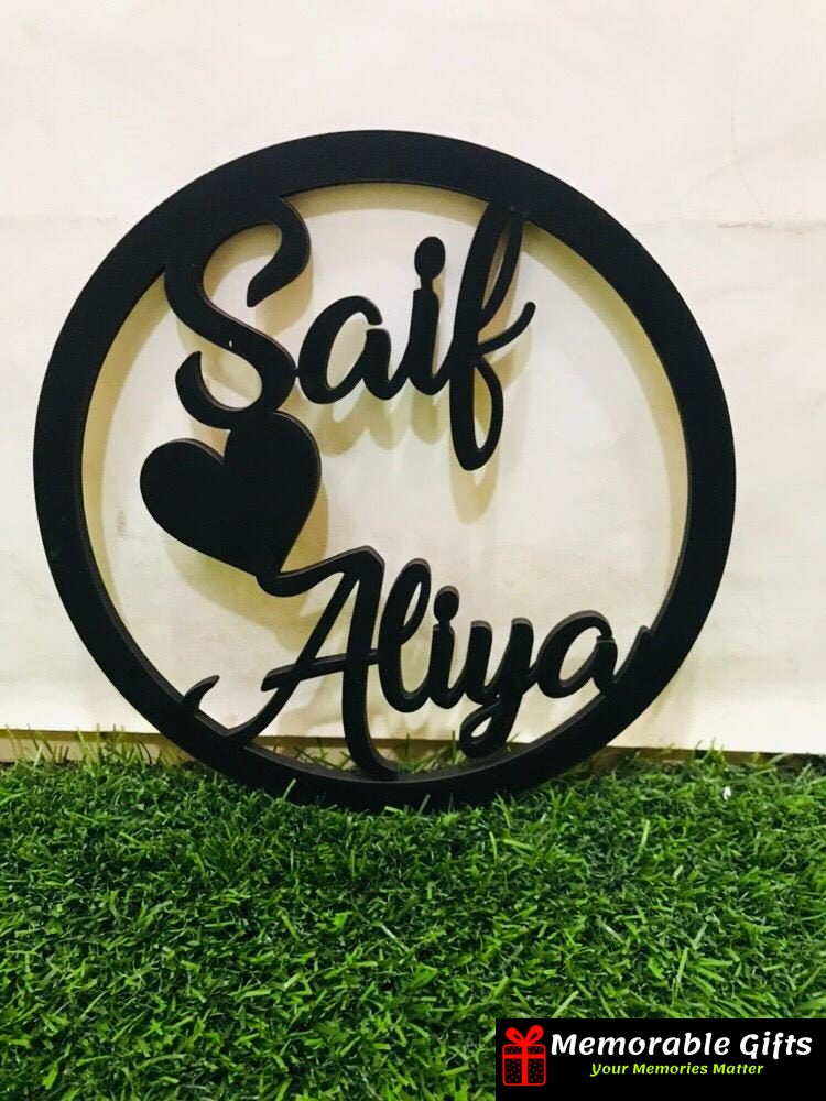 Personalized Wooden Name Plate