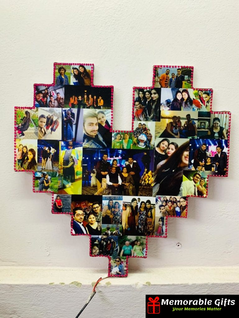 Heart picture frame 69 pictures 18*18 inches