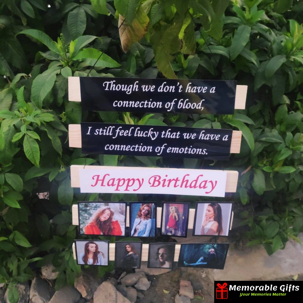 Wooden Handmade Photo Wall Hanging