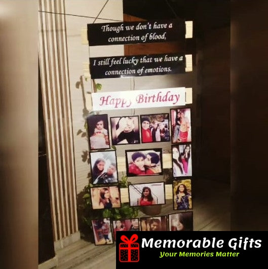 Wooden Handmade Photo Wall Hanging