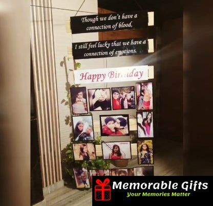 Wooden Handmade Photo Wall Hanging