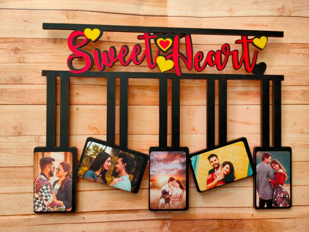 Sweet Heart Wall Hanging with 5 pictures