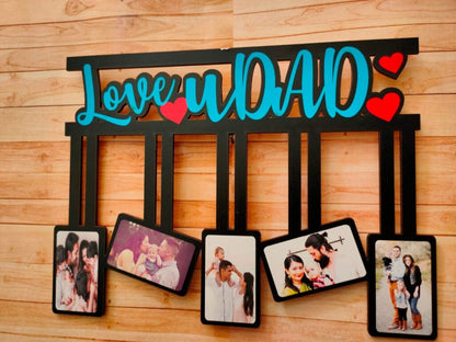 Lovely Dad Wall Hanging With 5 Pictures