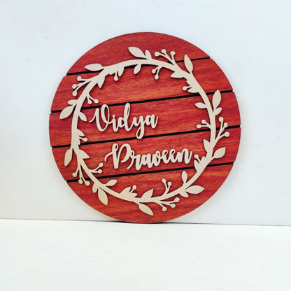 Customised Vintage Name Plate