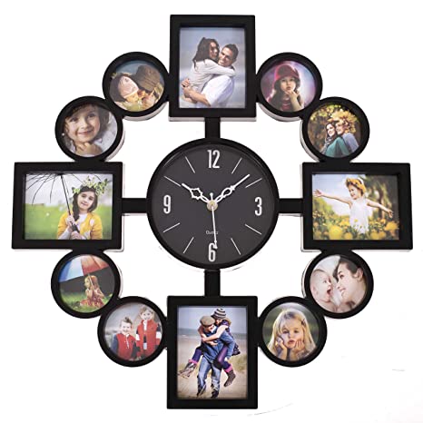 12 Pictures Wall Clock