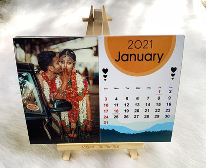 Calendar with stand