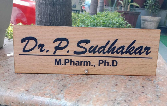 Wooden Name Plates For Table