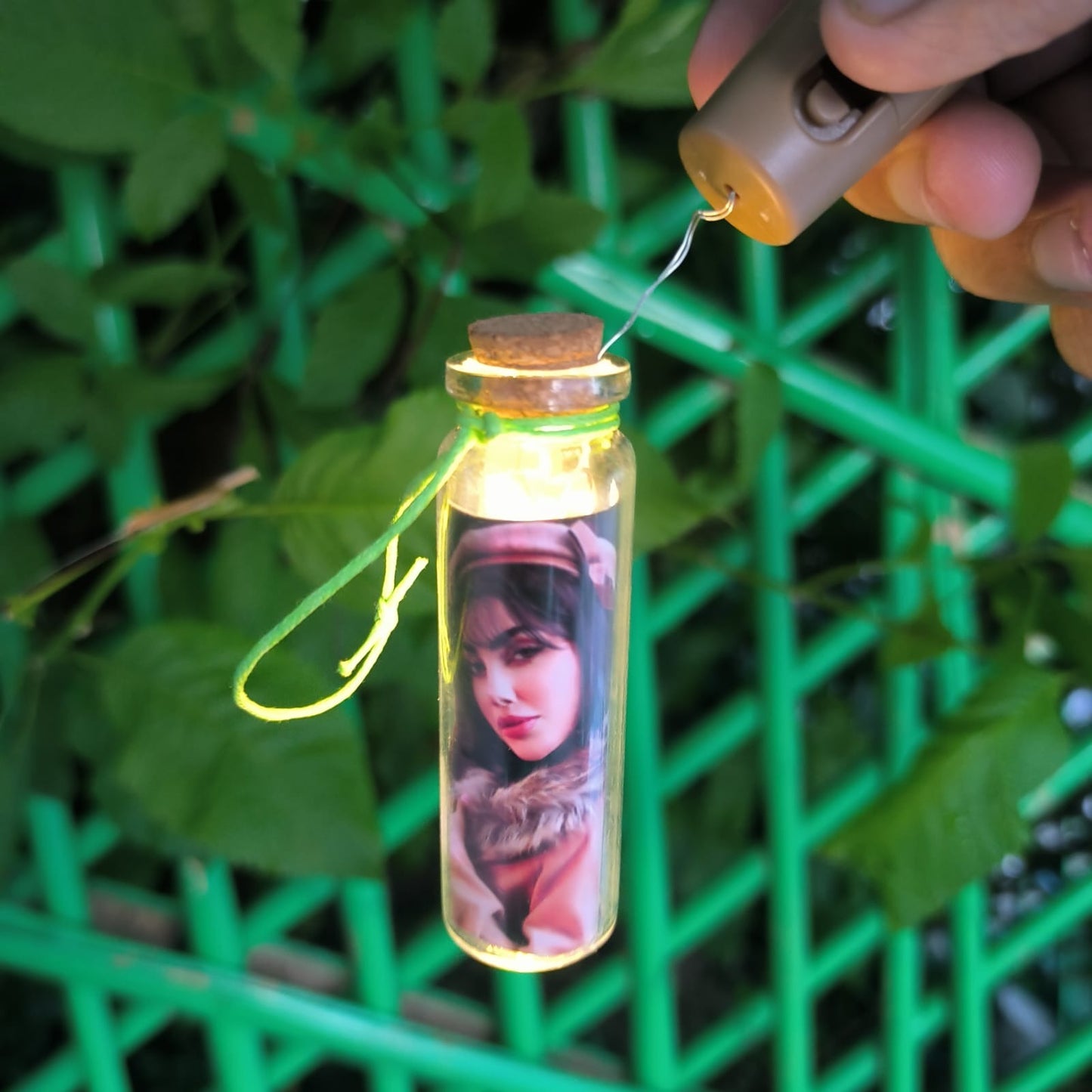 LED Message Bottle With Your Pic