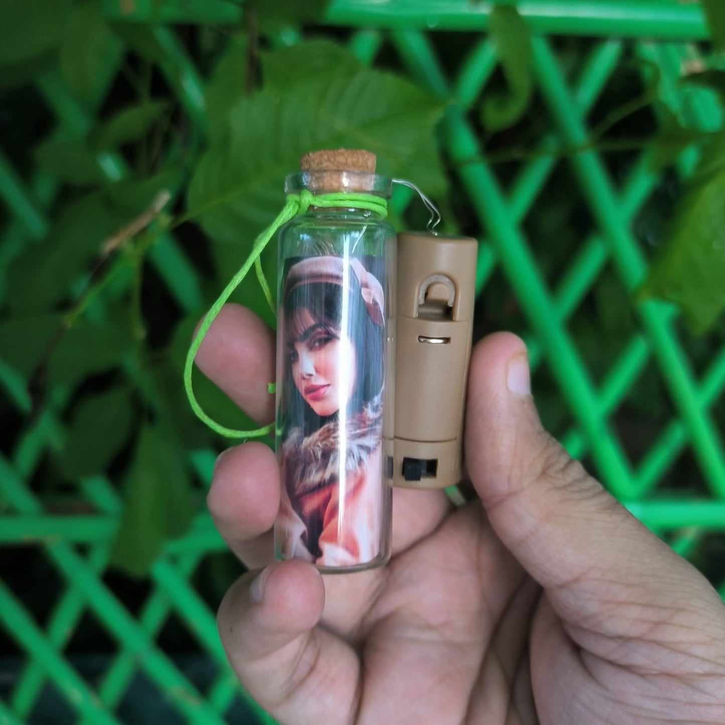 LED Message Bottle With Your Pic