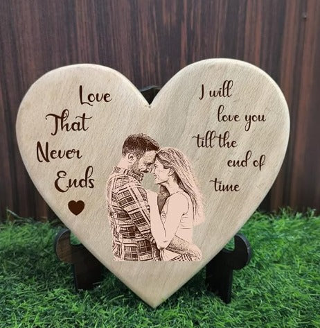 Giftiliya Heart Wooden Portrait