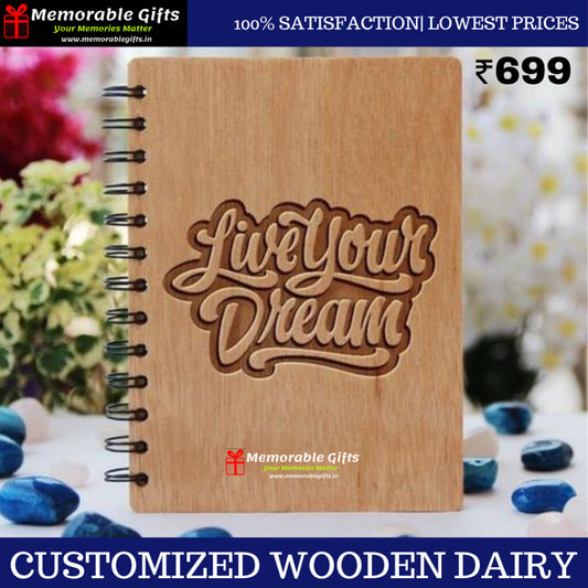 CUSTOMIZED WOODEN DIARY