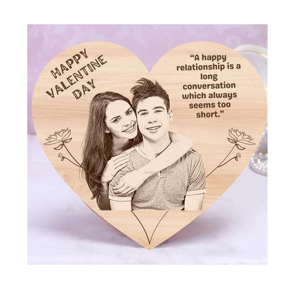 Heart Wooden Portrait