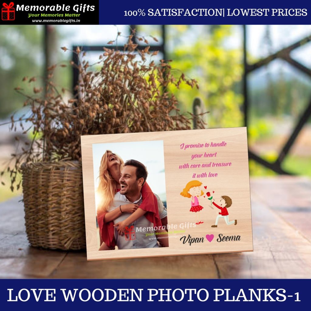 Love Wooden Photo Portrait Planks