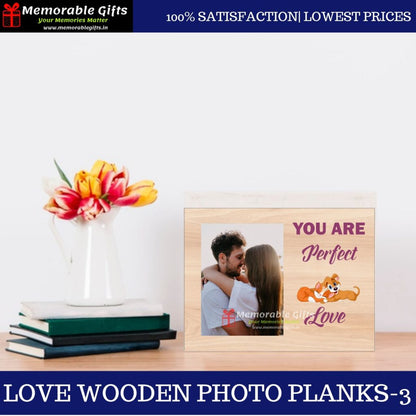 Love Wooden Photo Portrait Planks