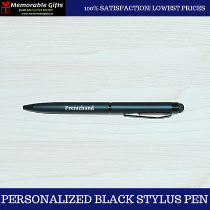 Personalized Black Stylus Pen