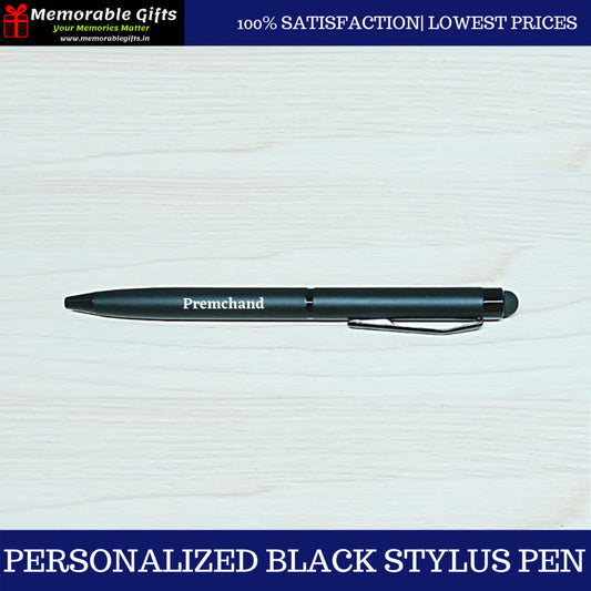 Personalized Black Stylus Pen
