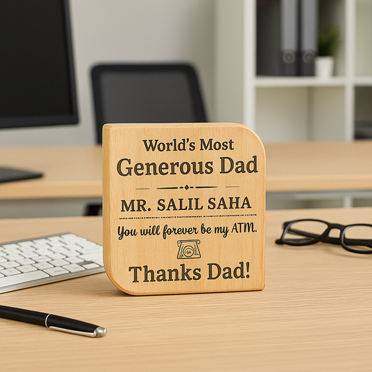 Wooden Message Plank for Father