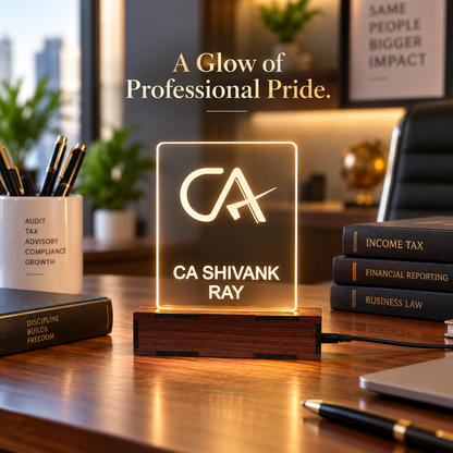 Giftiliya Personalized CA LED Table Lamp Gift for CA