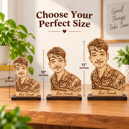 Photo Engraved Table Standy