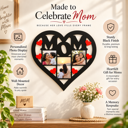 Mom Heart Wall Frame