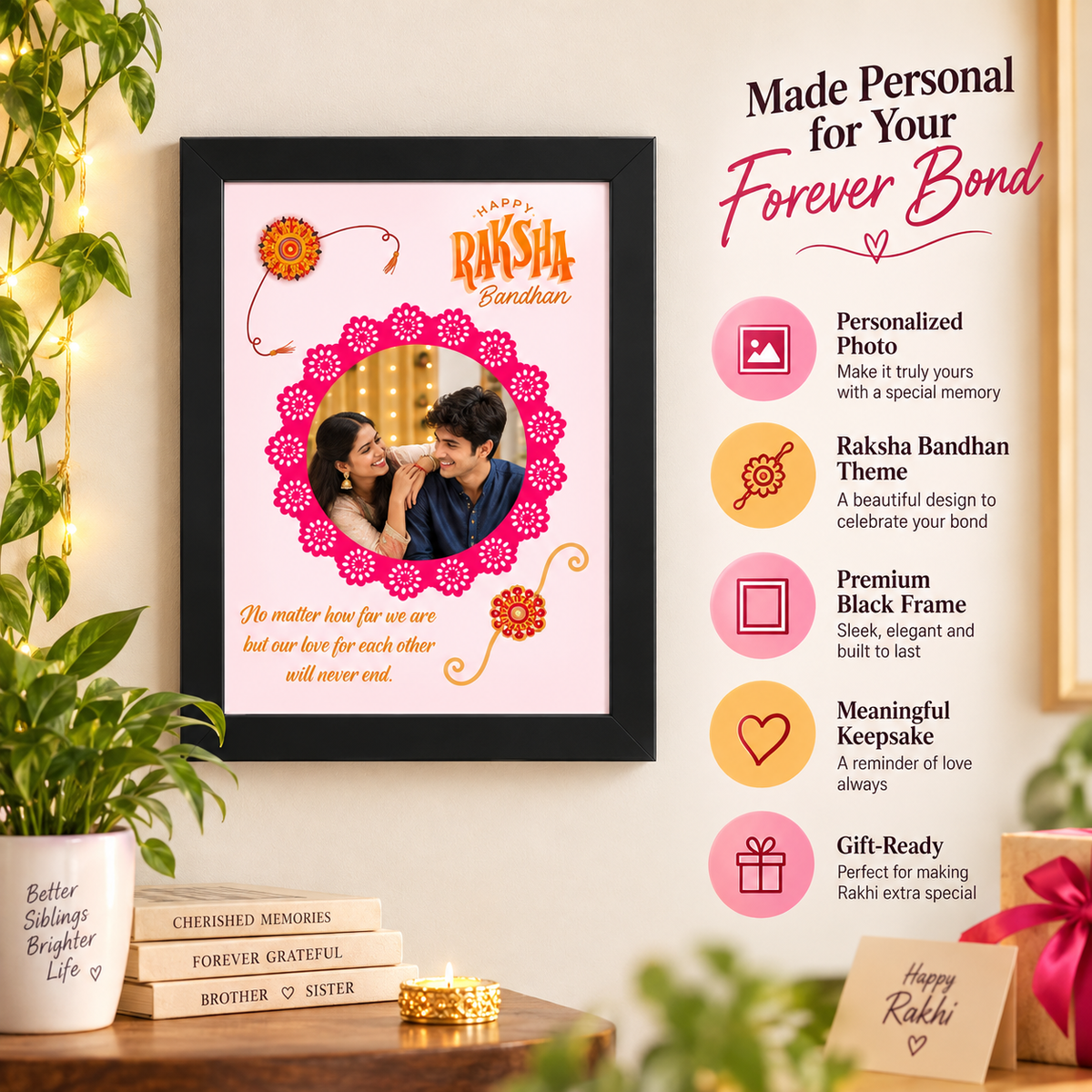 Special  Rakshabandhan  Frame For Rakhi