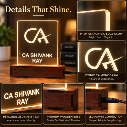 Giftiliya Personalized CA LED Table Lamp Gift for CA