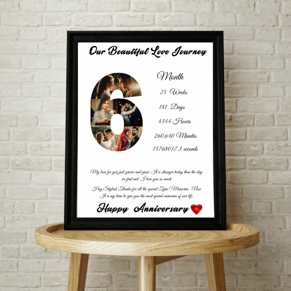 Giftiliya Anniversary Date Frame