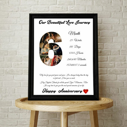 Giftiliya Anniversary Date Frame