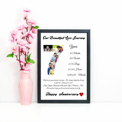 Giftiliya Anniversary Date Frame