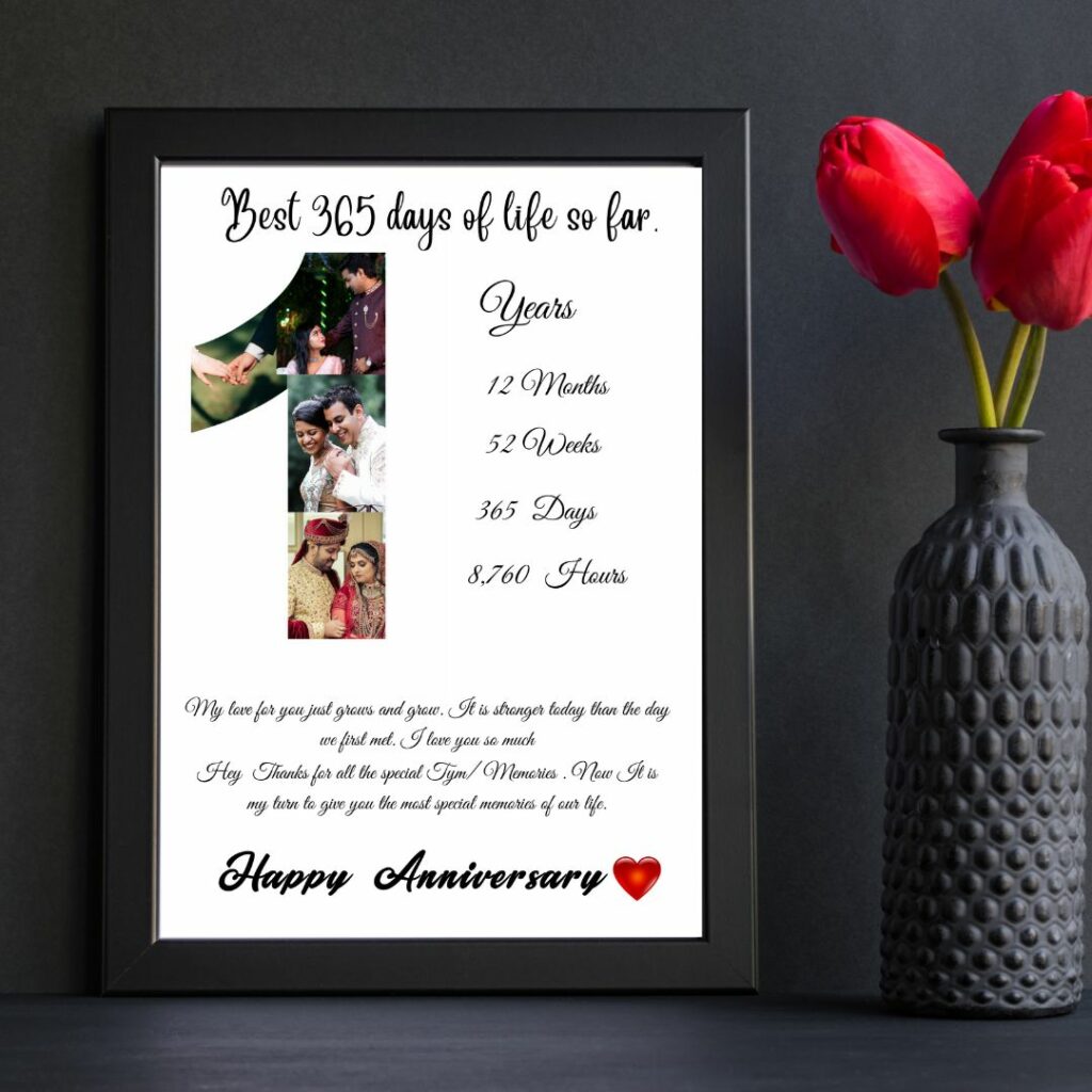 Giftiliya Anniversary Date Frame