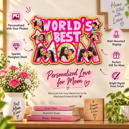 World Best Mom Wall Frame