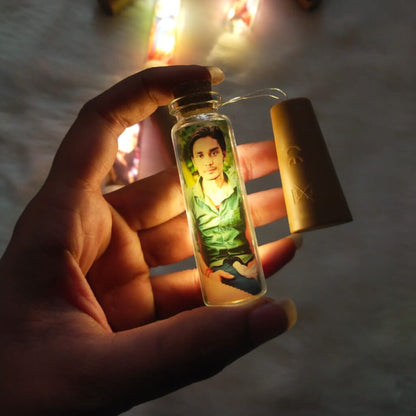 LED Message Bottle With Your Pic