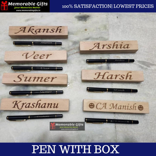 Pen with wooden Box