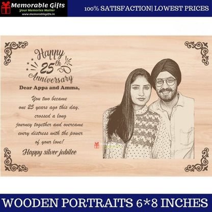 Giftiliya Anniversary Portrait 6*8 Inches