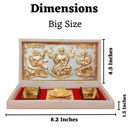 Laxmi Ganesh Saraswati Mini Pooja Box