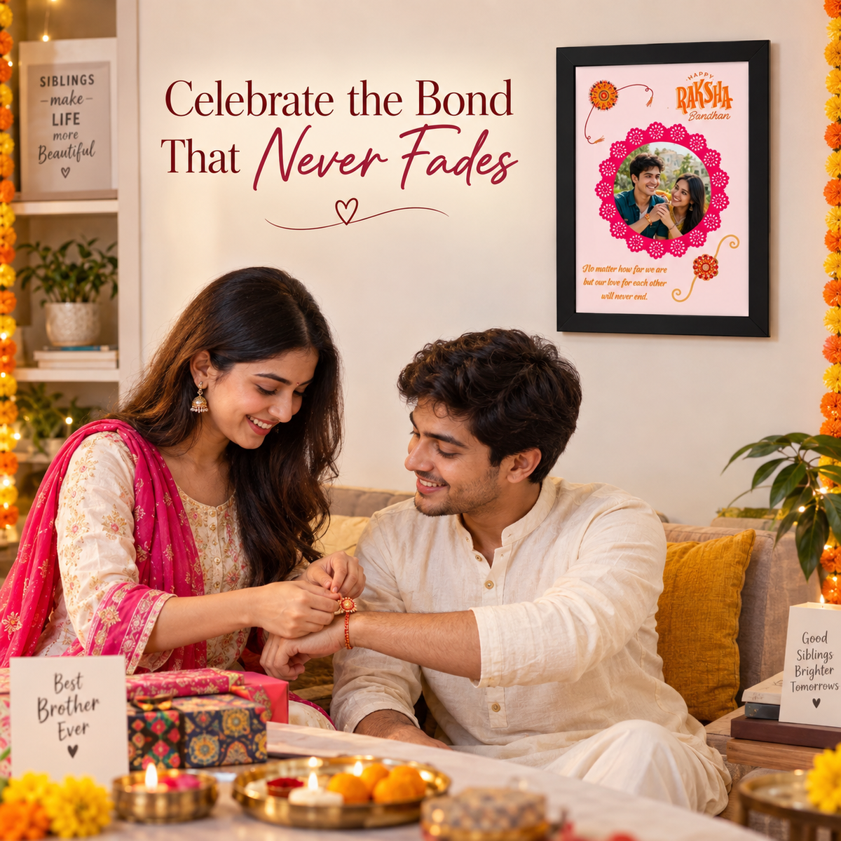 Special  Rakshabandhan  Frame For Rakhi